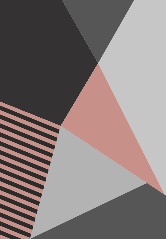 ροζ και γκρι γεωμετρικά σύγχρονα γεωμετρικά χαλιά - TenStickers