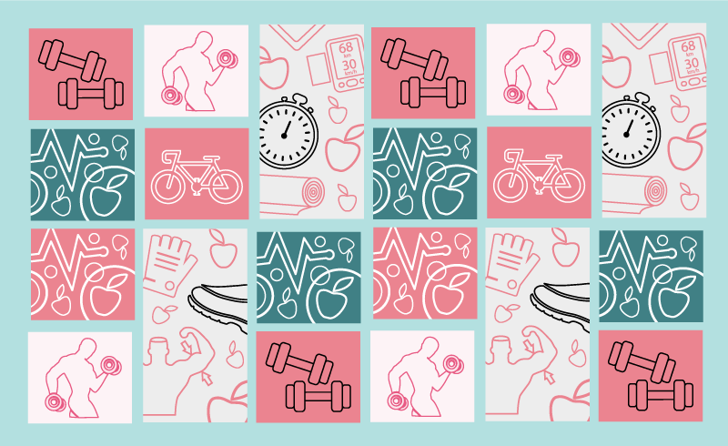 βάρη γυμναστικής σύγχρονη κουβέρτα - TenStickers