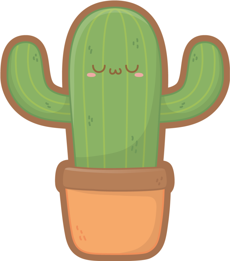 Anime cactus nature βινύλιο χαλί - TenStickers
