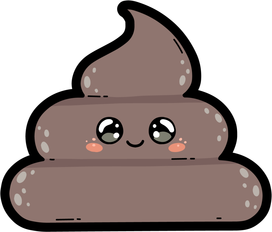 Anime poo emoji έφηβος χαλί βινυλίου - TenStickers