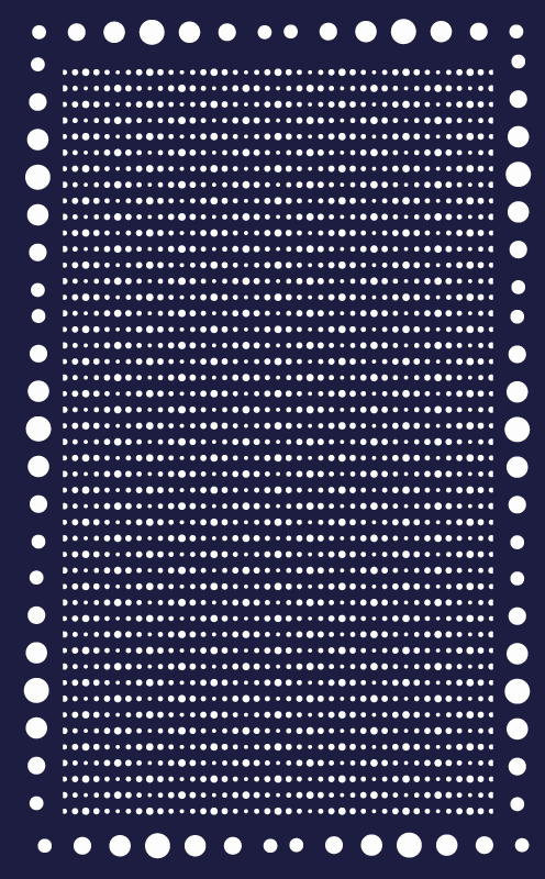 πουά περίγραμμα γεωμετρικά βινυλίου χαλιά - TenStickers