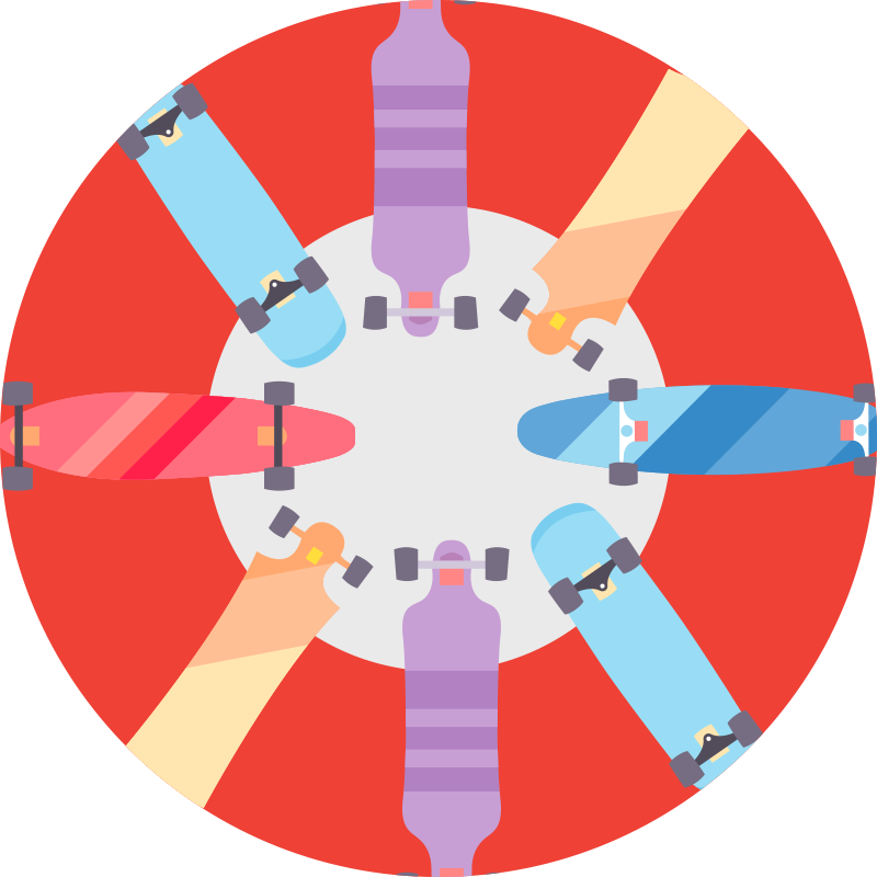 παιχνίδι βινυλίου χαλί κυκλικό επιτραπέζιο παιχνίδι - TenStickers