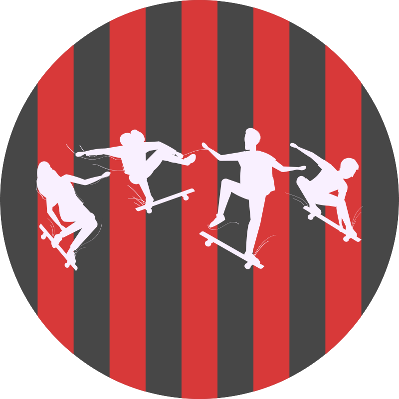 παιχνίδι βινυλίου χαλί σιλουέτες περίφραξης - TenStickers