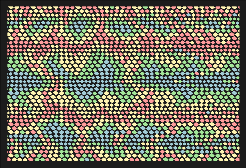 Rainbow snake εκτύπωση βινυλίου χαλάκι - TenStickers