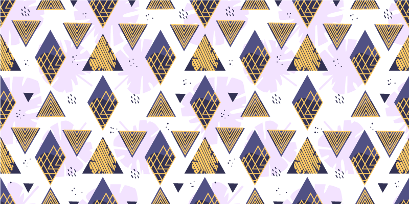 τροπικά τρίγωνα πλακάκια δαπέδου κουζίνας - TenStickers