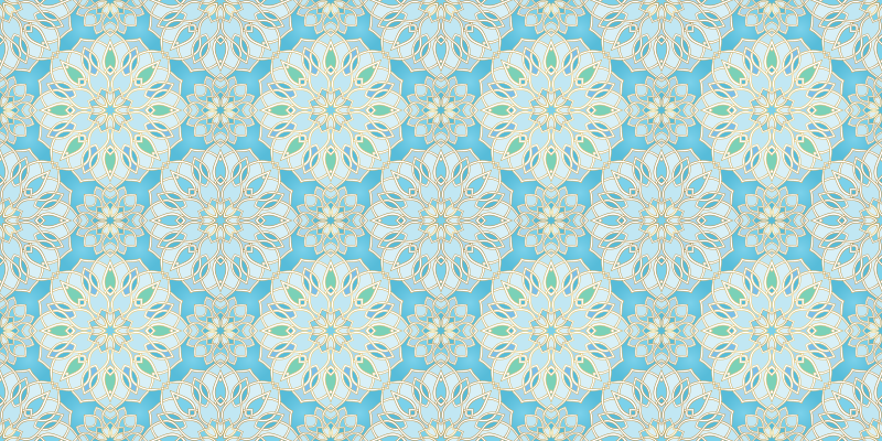 ονειρικό βιτρό πλακάκι χαλί - TenStickers