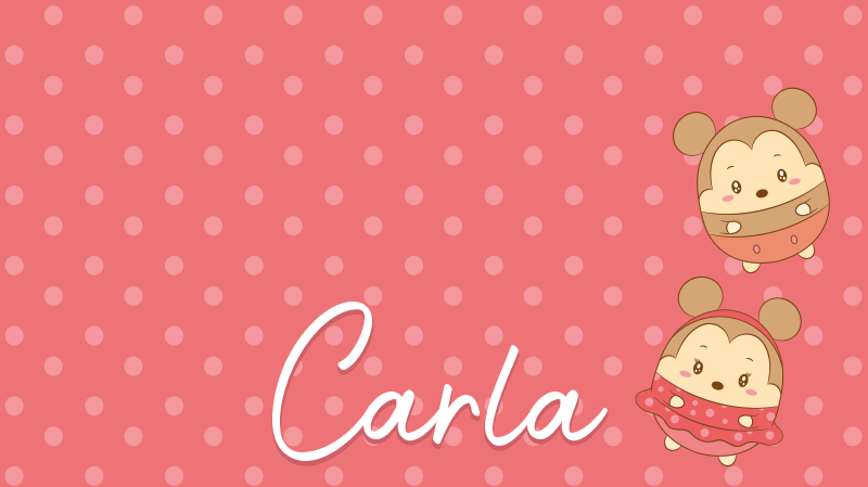 μοκέτα βινυλίου μωρά ποντίκια με όνομα - TenStickers