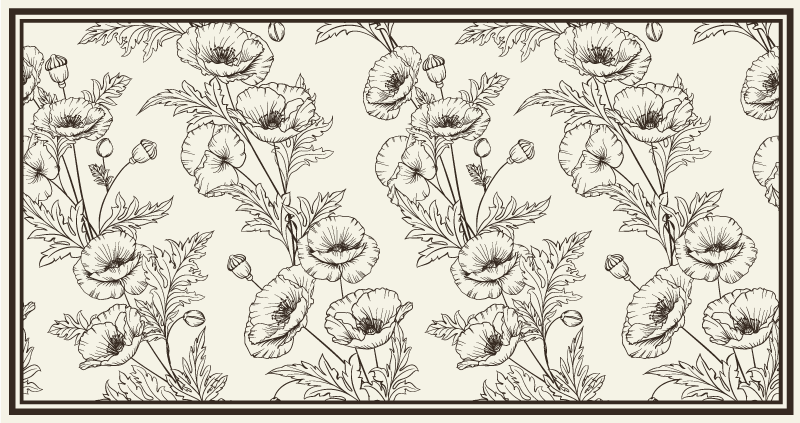 ανθισμένο χαλί παπαρούνας - TenStickers