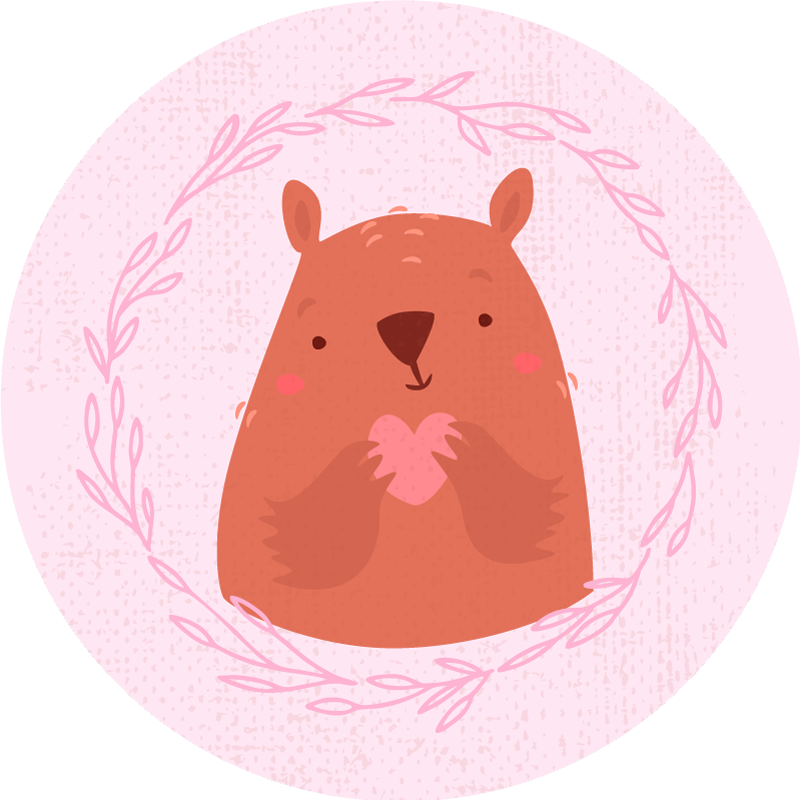 σκανδιναβική κουβέρτα με πρόσωπο αρκούδας - TenStickers