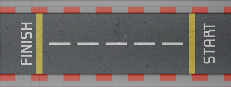 αγωνιστικό χαλί δρόμου πολλαπλών χρωμάτων - TenStickers