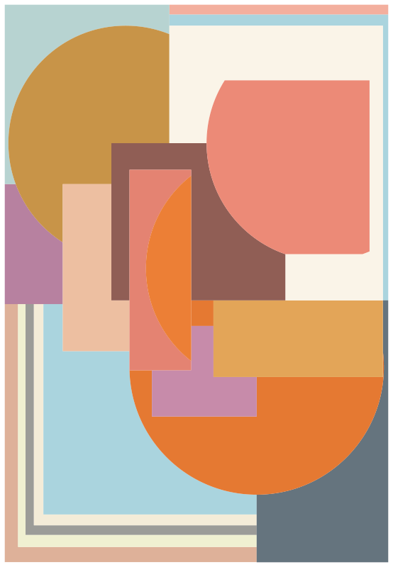 μοντέρνα γεωμετρικά ψηφιδωτά πλακάκια δαπέδου - TenStickers