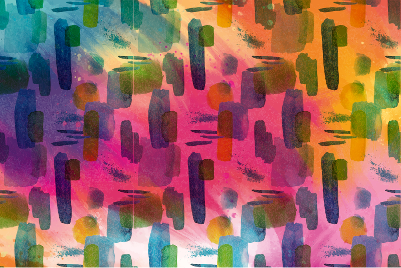 αφηρημένη μοντέρνα ψηφιδωτά πλακάκια δαπέδου μωσαϊκό - TenStickers