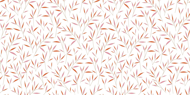 xαλί βινυλίου με λουλούδια λεπτό μοτίβο φύλλων - TenStickers