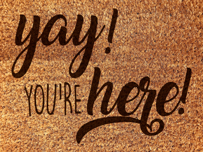 Καλώς ήρθατε μαι, είστε εδώ είσοδος - TenStickers