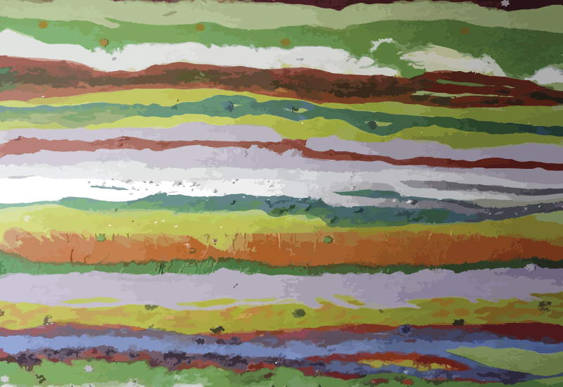 ριγέ χαλί ζωηρά βαμμένα χρώματα - TenStickers