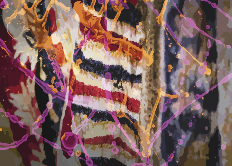 μοντέρνο χαλί κουβέρτας με χρωματιστό χώρο - TenStickers