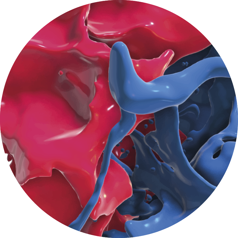 υφή χαλί αφηρημένη ροή χρωμάτων - TenStickers