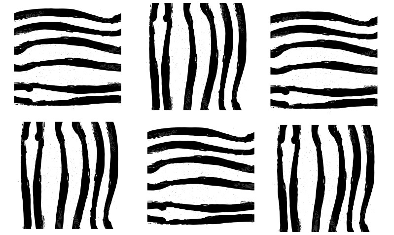 μαύρο και άσπρο ρίγες γεωμετρικά χαλιά - TenStickers