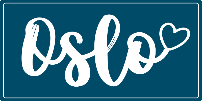 λατρεύω το χαλί από βινύλιο Όσλο - TenStickers