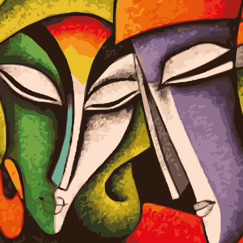 η μοντέρνα τέχνη αντιμετωπίζει μοντέρνο χαλί - TenStickers