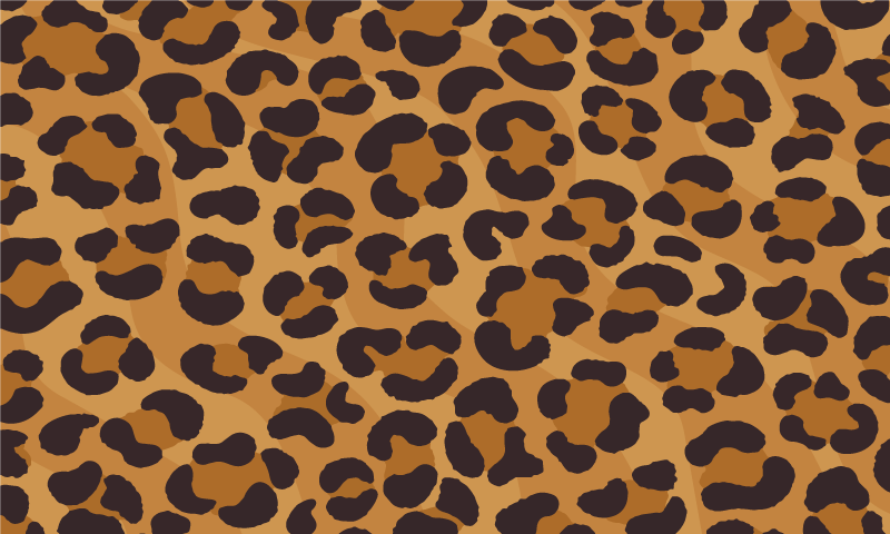 Jaguar skin animal print βινύλιο χαλί - TenStickers