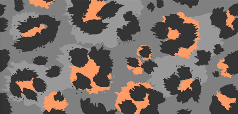 γκρι λεοπάρ δέρμα ζωική εκτύπωση κουβέρτα βινυλίου - TenStickers