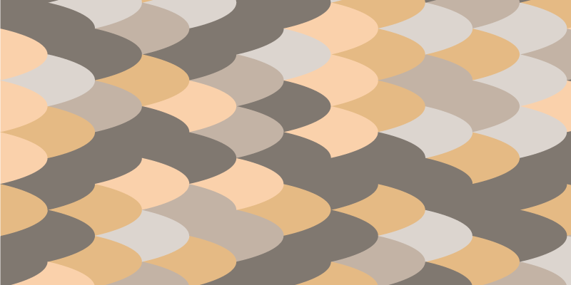 ριγέ χαλί διακριτικό μοτίβο κύματος - TenStickers