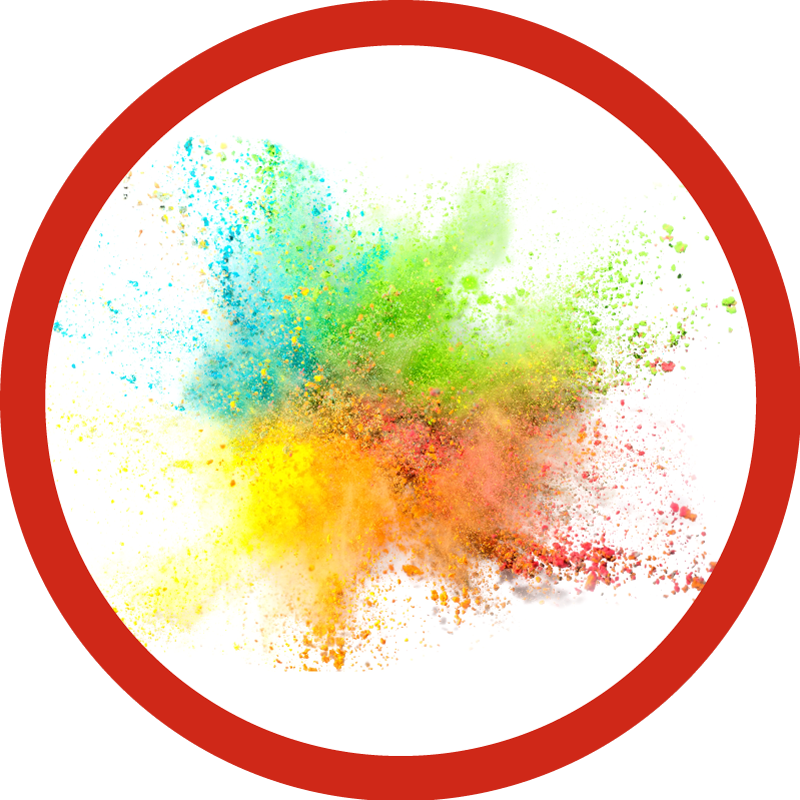 χαλί κρεβατοκάμαρας πολύχρωμο εφέ έκρηξης - TenStickers