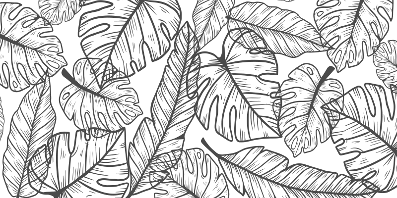 Βινυλιακό χαλί νηπιαγωγείου θέμα φυλλώδους ζούγκλας - TenStickers