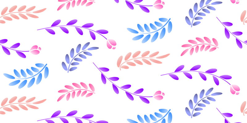 μικρό χαλί από υπνοδωμάτιο με πολύχρωμα φύλλα - TenStickers