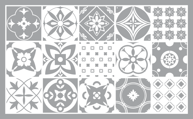 φωτιστικό χαλί πλακιδίων pantone - TenStickers