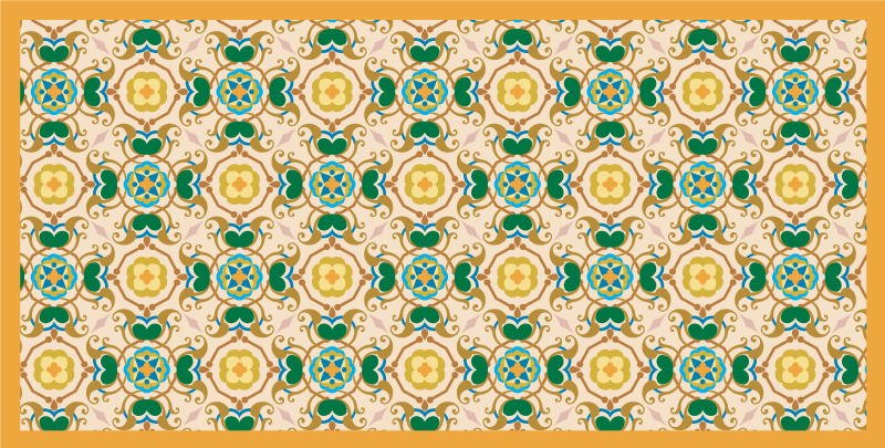 τούρκικο μωσαϊκό πλακάκι ελαστικό χαλί - TenStickers