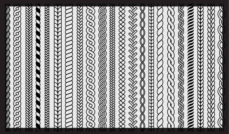 πλεξούδα γεωμετρικό μινιμαλιστικό χαλί βινυλίου - TenStickers