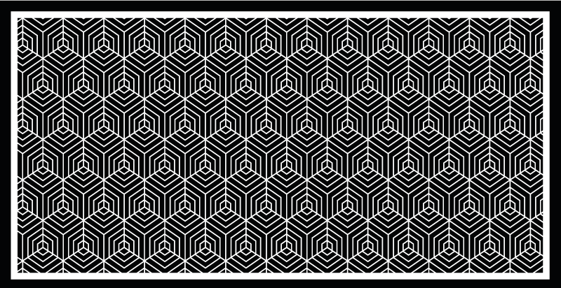 μινιμαλιστικό μωσαϊκό χαλί βινυλίου - TenStickers