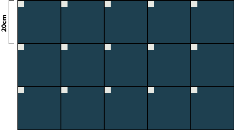 σκανδιναβικό στιλ μοντέρνο μπλε σκανδιναβικό χαλί βινυλίου - TenStickers
