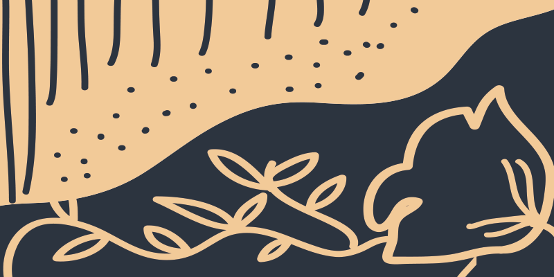 χαλί φύσης μπεζ φυλλώδες μοτίβο - TenStickers