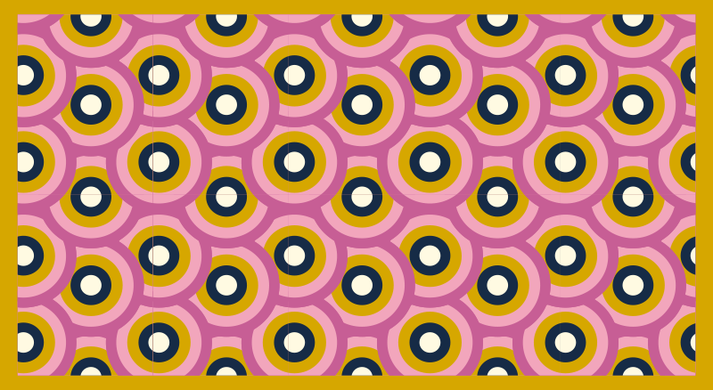 xαλί γεωμετρικού σχεδιασμού κυκλική σύντηξη χρωμάτων - TenStickers