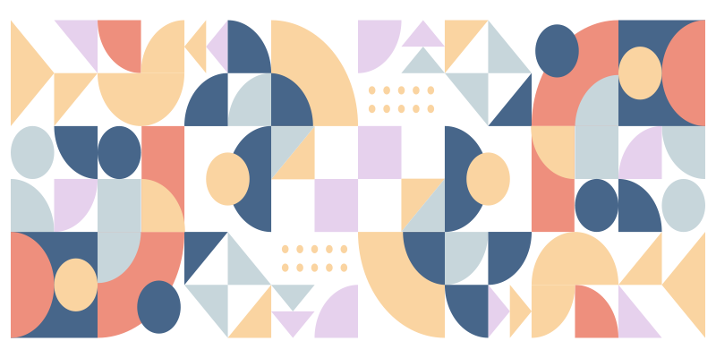 Ο κύκλος του 70 σχηματίζει γεωμετρικά χαλιά - TenStickers