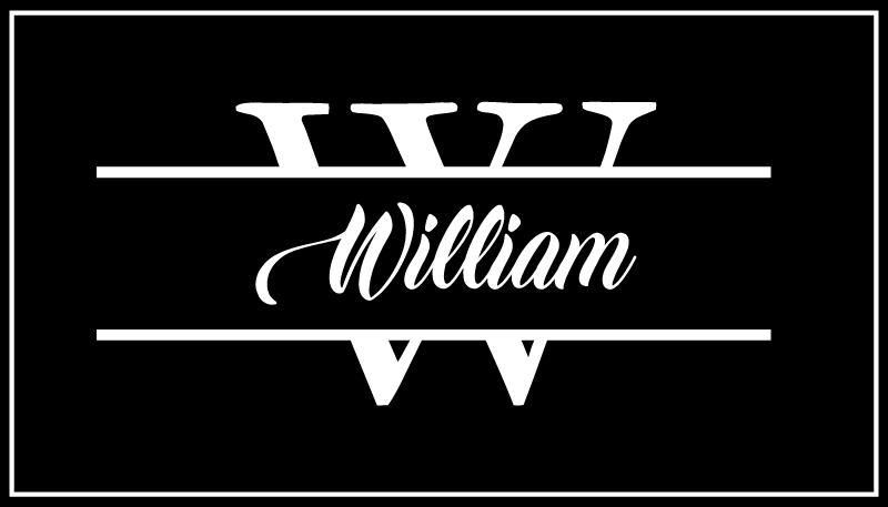 φοβερό αρχικό όνομα εξατομικευμένο mat - TenStickers