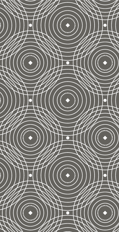 κουζίνα σκανδιναβικά λιωμένους κύκλους σκανδιναβικό χαλί βινυλίου - TenStickers