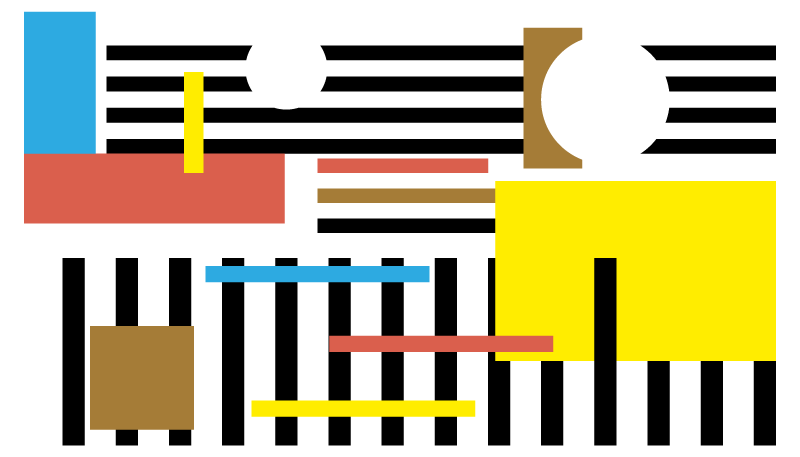 πολύχρωμο σκανδιναβικό γεωμετρικό σχέδιο χαλί βινυλίου - TenStickers