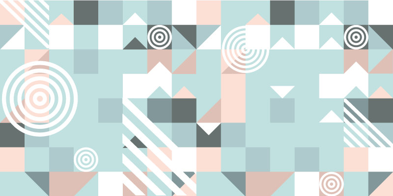 σκανδιναβικά γεωμετρικά παστέλ αποχρώσεις βινυλίου - TenStickers