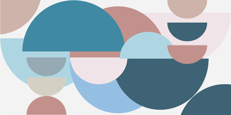 σορδικό μπλε σκανδιναβικό cercles σκανδιναβικό χαλί βινυλίου - TenStickers