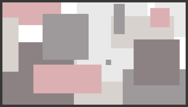 xαλί σαλονιού αφηρημένη τετράγωνη σύνθεση - TenStickers