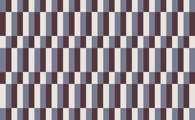 καφέ και λευκά τετράγωνα ψηφιδωτά πλακάκια δαπέδου - TenStickers