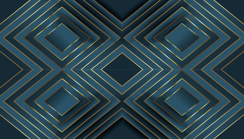 μπλε μωσαϊκό με χαλί από βινύλιο εκτύπωσης - TenStickers