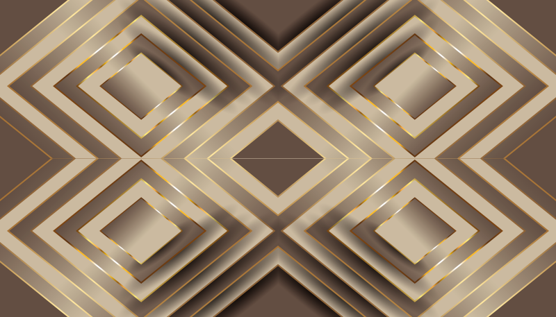 κρέμα και καφέ μωσαϊκό πλακάκια χαλί βινυλίου - TenStickers