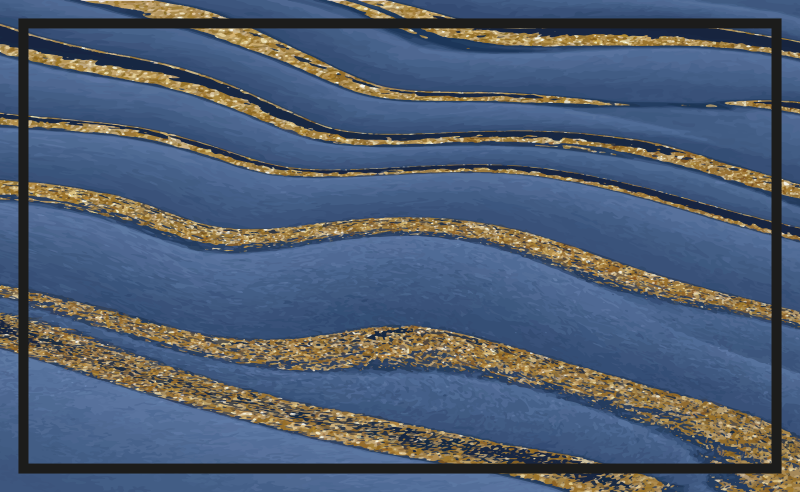 μαύρο και μπλε μαρμάρινο εφέ υφής βινυλίου χαλί - TenStickers