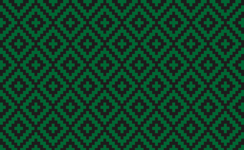 σκούρο πράσινο τετράγωνα μωσαϊκό χαλί βινυλίου - TenStickers