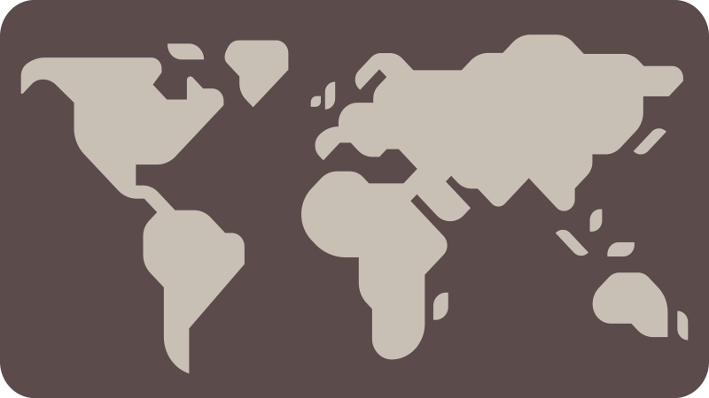 Χαλί παγκόσμιου χάρτη σε μπεζ και γκρι σχέδιο - TenStickers